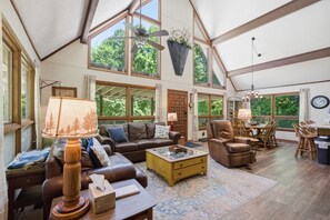 TV, fireplace, video games, books - Mountain Getaway w/ Views & Fire Pit! (Maggie Valley)