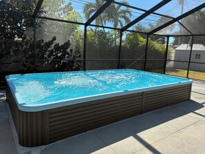 Pool - Island Vibes Retreat - 3 BR/2 BA Tropical Pool Home 3 minutes from the Beach! (St. Pete Beach)