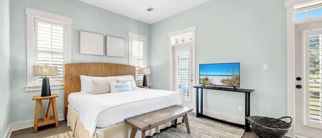 3 habitaciones, tabla de planchar con plancha y cuna de viaje