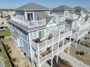 Exterior - Sandy Bottoms by Carolina Getaway: Elevator Home w/ Ocean Views & Steps to Beach (Surf City)