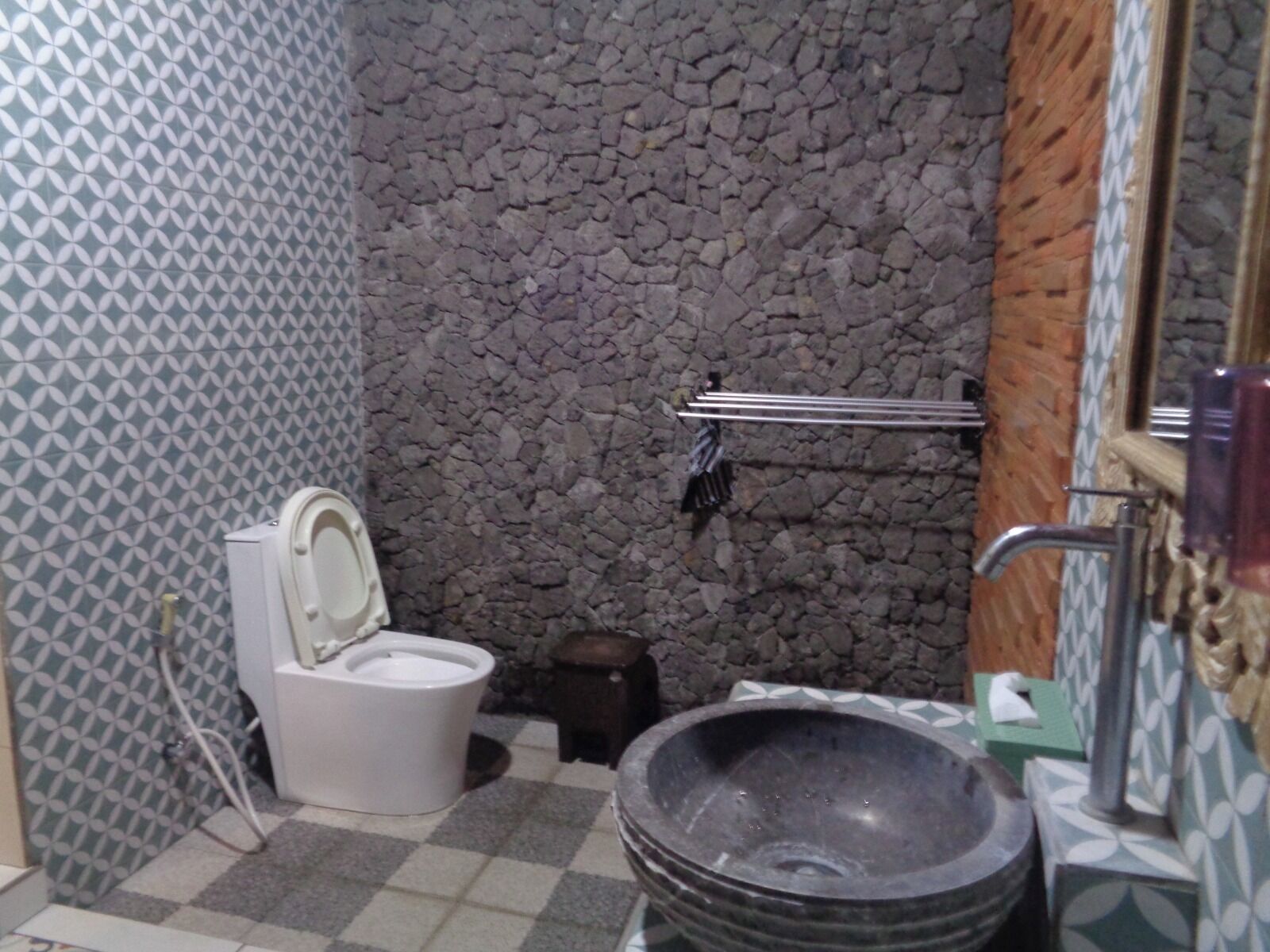 Habitación doble, vista al jardín | Baño