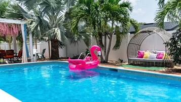 A heated pool