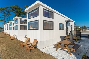 屋外ダイニングエリア