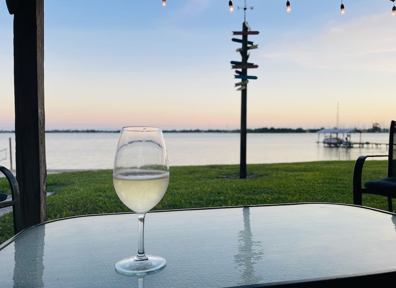 Imagine yourself seating here right now... - (dock shown is not part of our property)