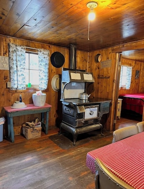 Interior - Cabin #5 Serene 2-bedroom rustic cabin in Gould, perfect for a peaceful getaway. (Walden)
