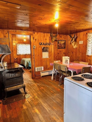 Interior - Cabin #5 Serene 2-bedroom rustic cabin in Gould, perfect for a peaceful getaway. (Walden)