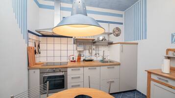 Fridge, microwave, dishwasher, toaster