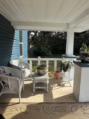 Terrace/patio - Delightful 2-bedroom house with AC in sunny Tampa (Tampa)