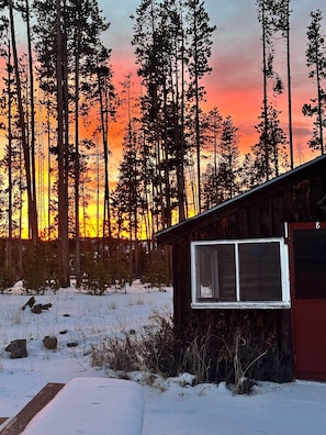 Exterior - Cabin #1 Charming 2-bedroom rustic cabin in Gould perfect for a getaway (Walden)