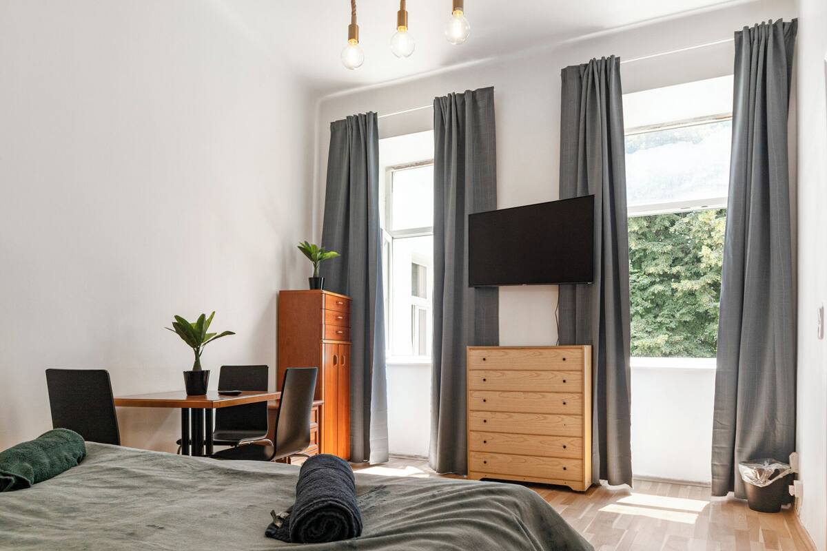 Basic-Apartment | Bügeleisen/Bügelbrett, kostenloses WLAN