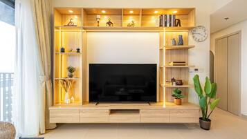 64-inch LED TV with satellite channels