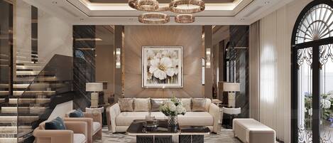 Individuelt dekorert, individuelt innredet og skrivebord