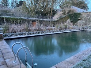 Pool - Private garden house with cold water natural swimming pool in Castle estate. (Togher)