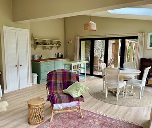 Living area - Private garden house with cold water natural swimming pool in Castle estate. (Togher)