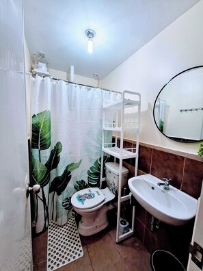 Shower, hair dryer, bidet, towels - Fully Furnished 1BR Condo at Arezzo Place Davao with Balcony (Davao City)