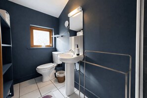 Shower, hair dryer - Bright 2BDR Split Level Apt Near Phoenix Park (Dublin)
