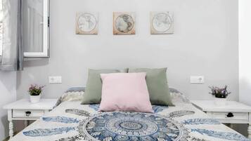 1 bedroom, iron/ironing board, bed sheets