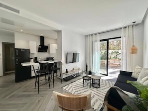 Apartment, 1 Bedroom, Smoking | Living area - Onyx Apartment at Lake 2 With Beautiful Terrace (Tunis)