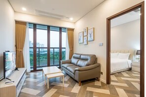Luxury Apartment, 2 Bedrooms, Balcony, City View | City view - LaLa The Galleria Central City Residence (Thu Duc)