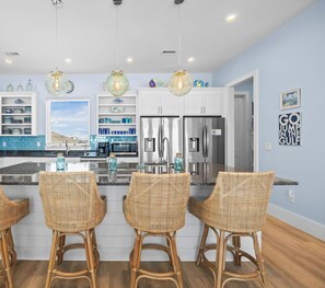 Fridge, microwave, oven, stovetop - Gorgeous 6 Br 7 Ba Beach Front Property W/ Private Pool (Gulf Shores)