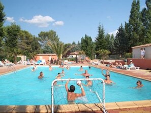 Pool - Cozy Mobile-home with Terrace for 5 people (Villecroze)