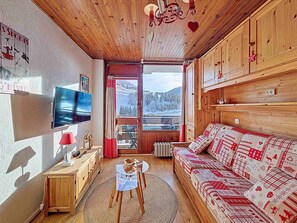 Living area - Cozy studio in La Clusaz for 2 people (La Clusaz)