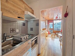 Fridge, microwave, dishwasher - Cozy studio in La Clusaz for 2 people (La Clusaz)