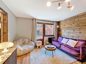 Living area - Apartment in La Clusaz - 6 people, 3 rooms, private parking (La Clusaz)