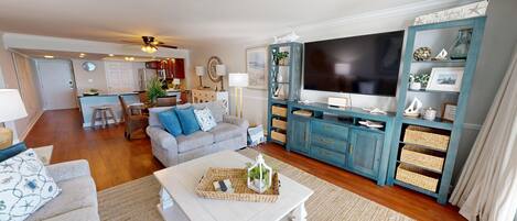 Lejlighed - 2 soveværelser | Opholdsområde | Smart-tv