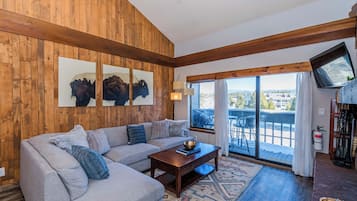 Télévision, cheminée