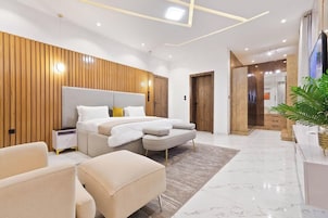Superior Apartment, Balcony, City View | In-room safe, desk, laptop workspace, blackout drapes