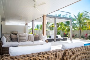 Terrace/patio - iC2 Ocean Villa Modern Luxury in Gated Community (Leeward Settlement)