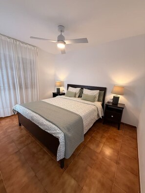 Desk, iron/ironing board, WiFi, bed sheets - Hygge Home with Seaside and Golf-View Balcony (Golf del Sur)
