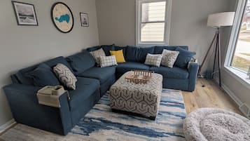 Smart TV, video games, foosball, computer monitors