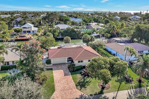 Exterior - Manatee Cove - Gorgeous Canal Front Home with Heated Pool and Deeded Beach Access! (Sanibel)