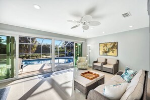 TV - Manatee Cove - Gorgeous Canal Front Home with Heated Pool and Deeded Beach Access! (Sanibel)