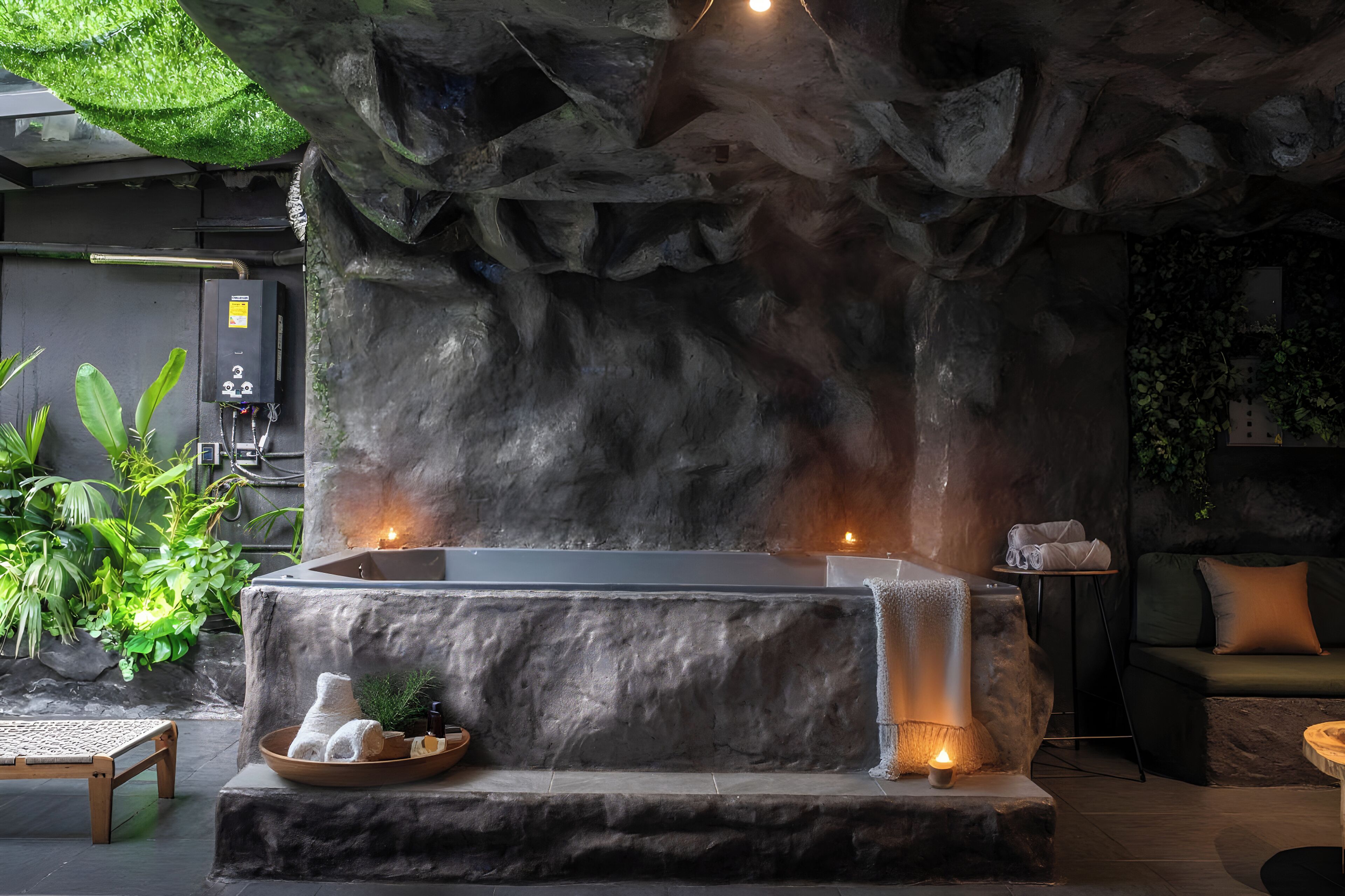 Căn hộ Exclusive, quang cảnh thành phố | Bồn tắm spa ngoài trời