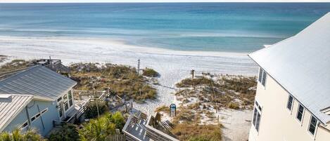 Sun-loungers, beach towels