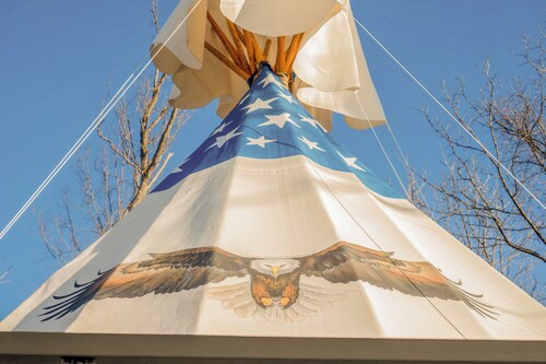 Free Bird Teepee at The Edge—Unique Riverfront Glamping in Salt Lick, KY