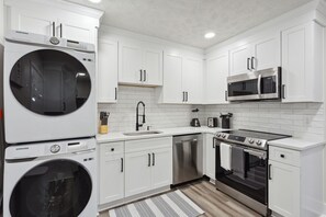 Microwave, oven, stovetop, dishwasher