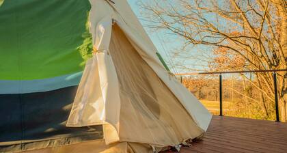 Buck Wild Teepee at The Edge—Unique Riverfront Glamping in Salt Lick, KY