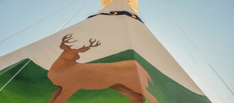 Buck Wild Teepee at The Edge—Unique Riverfront Glamping in Salt Lick, KY