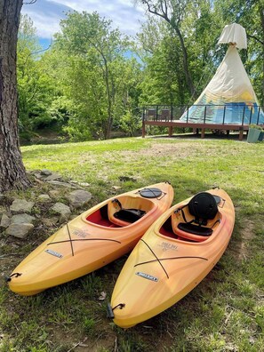 Miscellaneous - The Reel Deal Teepee at The Edge—Unique Riverfront Glamping in Salt Lick, KY (Salt Lick)