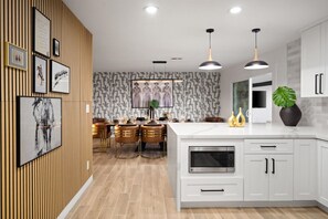 Coffee/tea maker, cookware/dishes/utensils, dining tables - Saddle & Stone | Scottsdale Stay with Western Soul (Scottsdale)