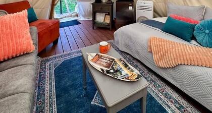 The Dreamcatcher Teepee at The Edge—Unique Riverfront Glamping in Salt Lick, KY