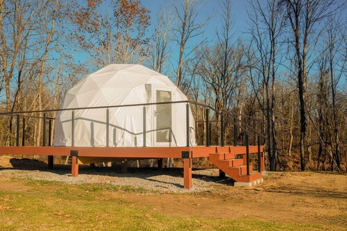 Naut on Call Geodome at The Edge—Unique Riverfront Glamping in Salt Lick, KY