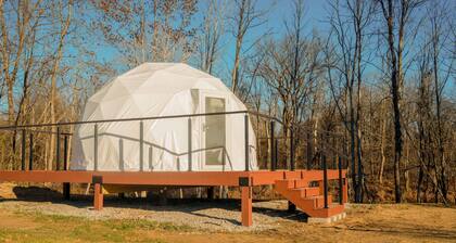Naut on Call Geodome at The Edge—Unique Riverfront Glamping in Salt Lick, KY