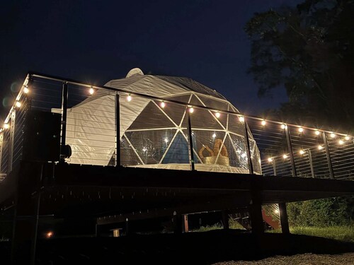 Naut on Call Geodome at The Edge—Unique Riverfront Glamping in Salt Lick, KY