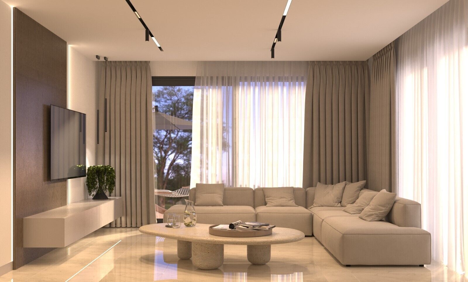 Deluxe Villa, Balcony, Sea View | Living area