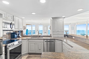 Fridge, microwave, oven, stovetop - Luxury 3BD/2BTH Sandestin Beachfront Panoramic Views - Beachside II 4365 (Miramar Beach)